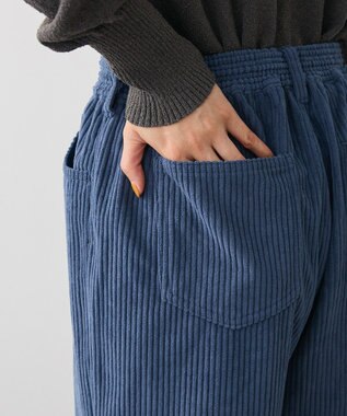 Green Parks 太畝コーデュロイカラーパンツ Blue