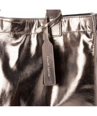 UNBILLION cachecache ソフトメタリックショッパートート ダークシルバー