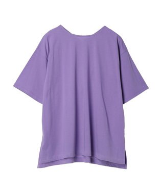 Green Parks 冷っとすずやか　バックカシュクールチュニック Deep Purple