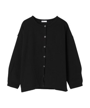 CRAFT STANDARD BOUTIQUE 裏毛リングドットカーディガン Black