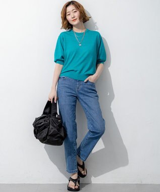 23区 S 23区DENIM ストレートフィット デニムパンツ スカイブルー系