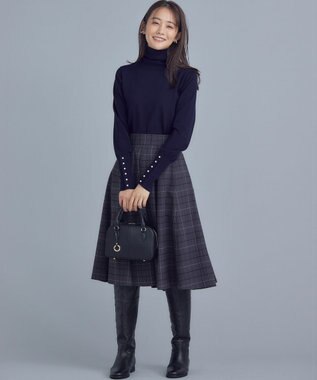 組曲 【ショルダーベルト付き】ミニボストンバッグ ブラック系