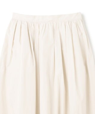 uncrave メモリータフタ フレアスカート エクリュ