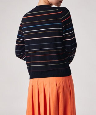 Paul Smith マルチカラーライン カーディガン ネイビー