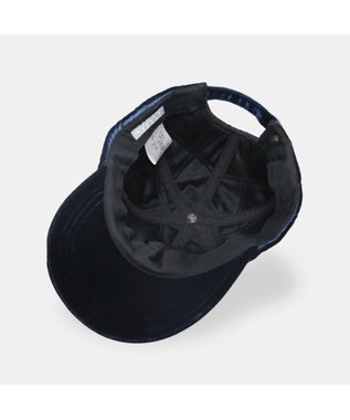 ATRENA 光電子糸ベロアキルティングキャップ ネイビー