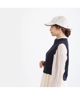 ATRENA 光電子糸ベロアキルティングキャップ グレージュ