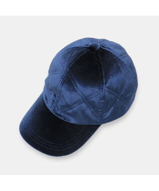 ATRENA 光電子糸ベロアキルティングキャップ ネイビー