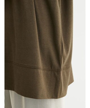 Green Parks 接触冷感５分袖ラグランチュニック Khaki