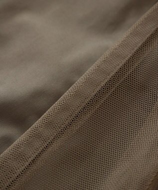 Green Parks ・ｆｕｒｒｙ　ｒａｔｅ　チュールワークポケットスカート Mocha