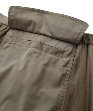 Green Parks ・ｆｕｒｒｙ　ｒａｔｅ　チュールワークポケットスカート Mocha