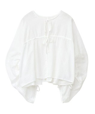 earth music&ecology ワッシャードロスト羽織りシャツ Off White