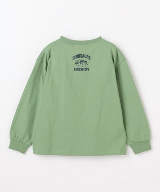 ANY KIDS 恐竜プリント 長袖Tシャツ カーキ