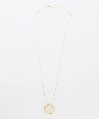 J.PRESS LADIES ３連リングネックレス ゴールド系