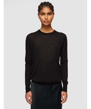 JOSEPH 【FOUNDATIONS】【洗える】キャッシュエアー　ラウンドネックニット Black