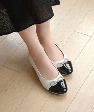 TOCCA 【選べる2デザイン・晴雨兼用】PAIR OF KNOT RAINPUMPS レインパンプス アイボリー系5