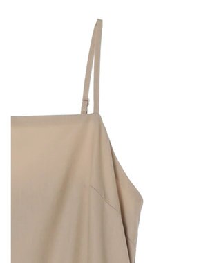 earth music&ecology ドロストデザインキャミワンピース Beige