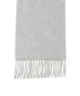 MOONBAT FURLA(フルラ）カシミヤ100％ 無地 プチマフラー グレー