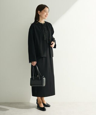 Green Parks Ｏ．洗えてストレッチ　ノーカラージャケット Black