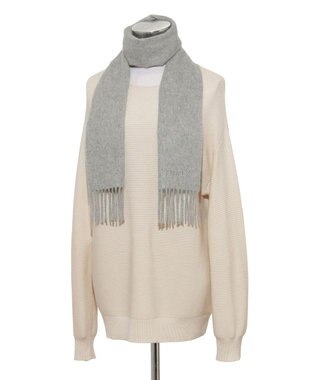 MOONBAT FURLA(フルラ）カシミヤ100％ 無地 プチマフラー グレー