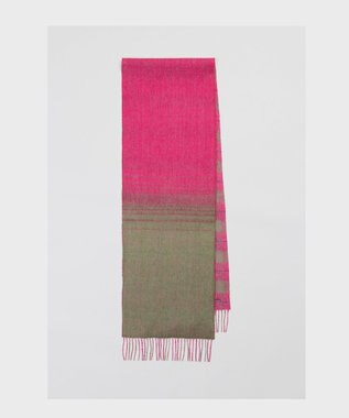 Paul Smith オンブレ リバーシブル チェック マフラー ピンク