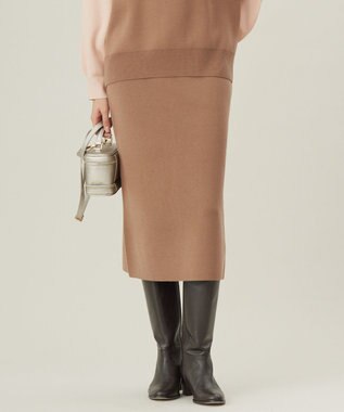 自由区 【カタログ掲載・セットアップ対応・洗える】スムージーニット スカート