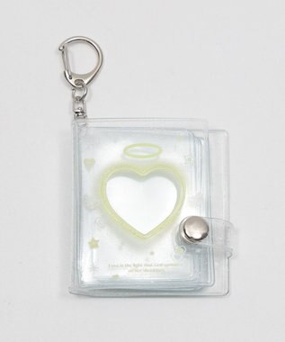 WEGO 【痛バ＆推し活グッズ】クリアハートIDフォトアルバムキーホルダー