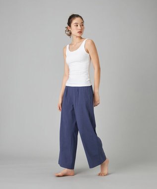 Chacott Chacott BALANCE EasyCare+ワイドパンツ ネイビー