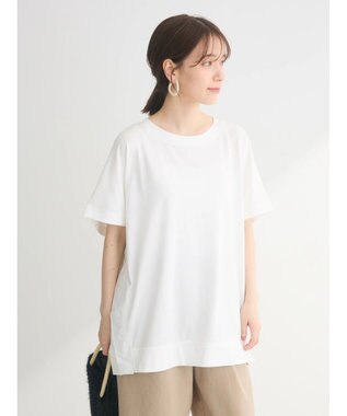 Green Parks フレンチスリーブ脇ドッキングカットプルオーバー Off White