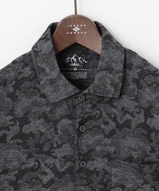 JOSEPH ABBOUD MOUNTAIN 【UNISEX】クールスキンガードカモ ポロシャツ ブラック系7