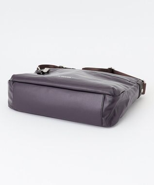 LA BAGAGERIE コーティングキャンバス ショルダーバッグ パープル