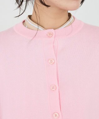 CRAFT STANDARD BOUTIQUE 選べる丈/クルーネックカーディガン Pink