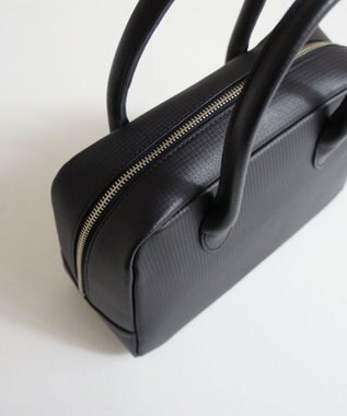 TIDEWAY MOSS グリッド ボストンバッグ M ブラック