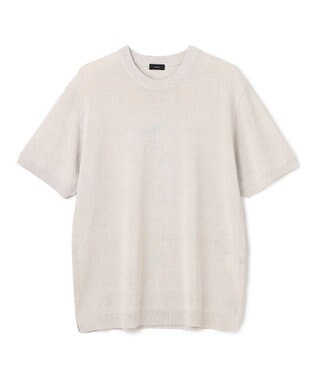 JOSEPH HOMME リネンナイロンプレーン　半袖クルーネックニット ホワイト系