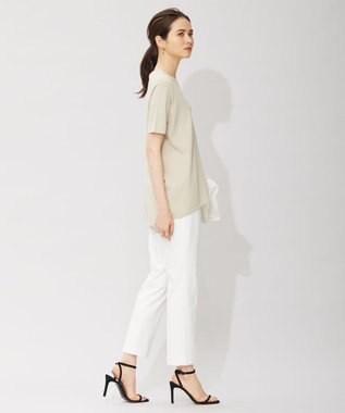 ICB 【洗える】VIS/NYハイゲージ 半袖プルオーバー ライトオリーブ系