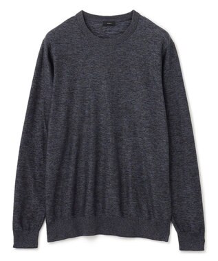 JOSEPH HOMME ナイロンムリネメランジ　クルーネックニット ネイビー系