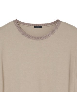 JOSEPH 【洗える】ポプリンジャージー　キャップスリーブドレス Escargot