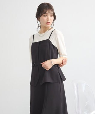 earth music&ecology リブメローショートスリーブプルオーバー Ivory