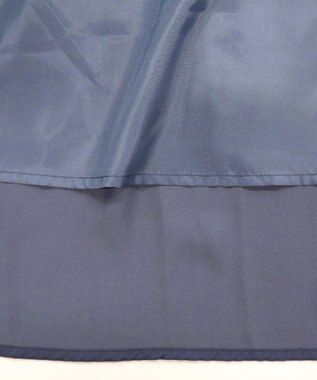 Tiaclasse L 【洗える】ヴィンテージサテンシャツワンピース ブルー