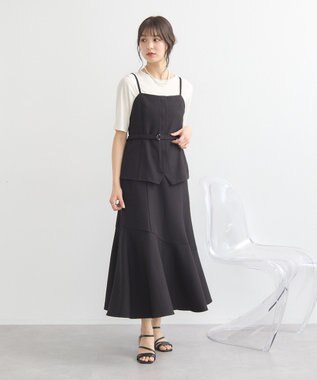 earth music&ecology リブメローショートスリーブプルオーバー Ivory