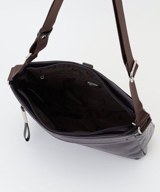 LA BAGAGERIE コーティングキャンバス ショルダーバッグ パープル