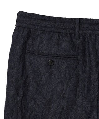 JOSEPH HOMME 【HIGH GRADE LINE】ブリーズリージャガード　ドロスト付ストレートパンツ / HOVE CONVERTIBLE ネイビー系