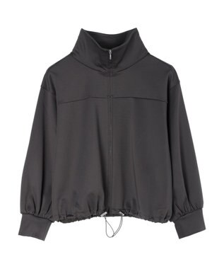 Green Parks トラックジャケット風カットカーディガン Charcoal Gray