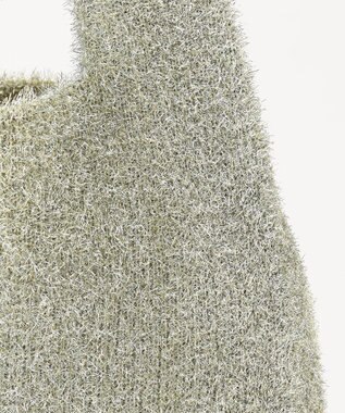 ANY SIS ラメニット バッグ ゴールド