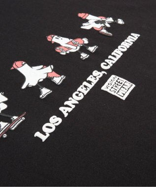 WEGO 【ユニセックス着用ITEM/MLサイズ展開】別注VISIONゴーストスケーターグラフィックT（SS） ブラック