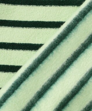 23区GOLF 【WOMEN】リングヤーン ボーダーモックネックシャツ ライトグリーン系1