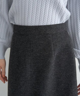 YECCA VECCA メルトンナロースカート Charcoal Gray
