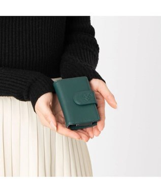 CLATHAS ワッフル スマートキーケース グリーン