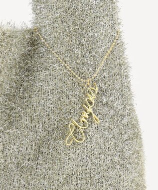 ANY SIS ラメニット バッグ ゴールド