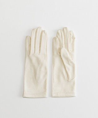 ORuKuBET pure organic cotton gloves 【 UVカット・タッチパネル対応・オーガニックコットン・日本製 】 アイボリー
