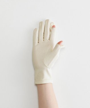 ORuKuBET pure organic cotton gloves 【 UVカット・タッチパネル対応・オーガニックコットン・日本製 】 アイボリー
